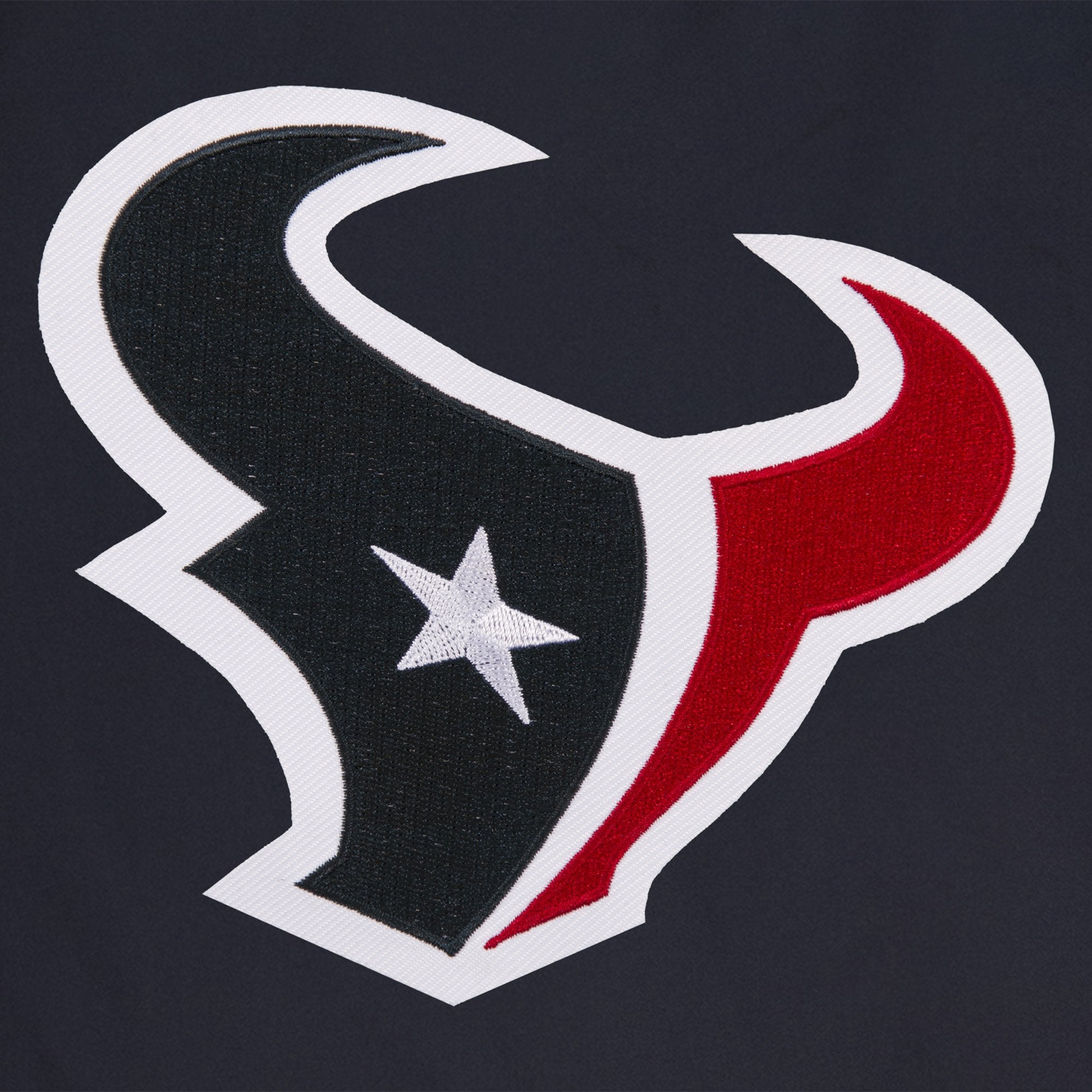HOUSTON TEXANS REVERSIBLE WOOL JACKET - NAVY