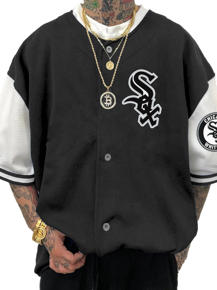 Chicago White Sox Fashion Men's Fashion Short Sleeve Jersey