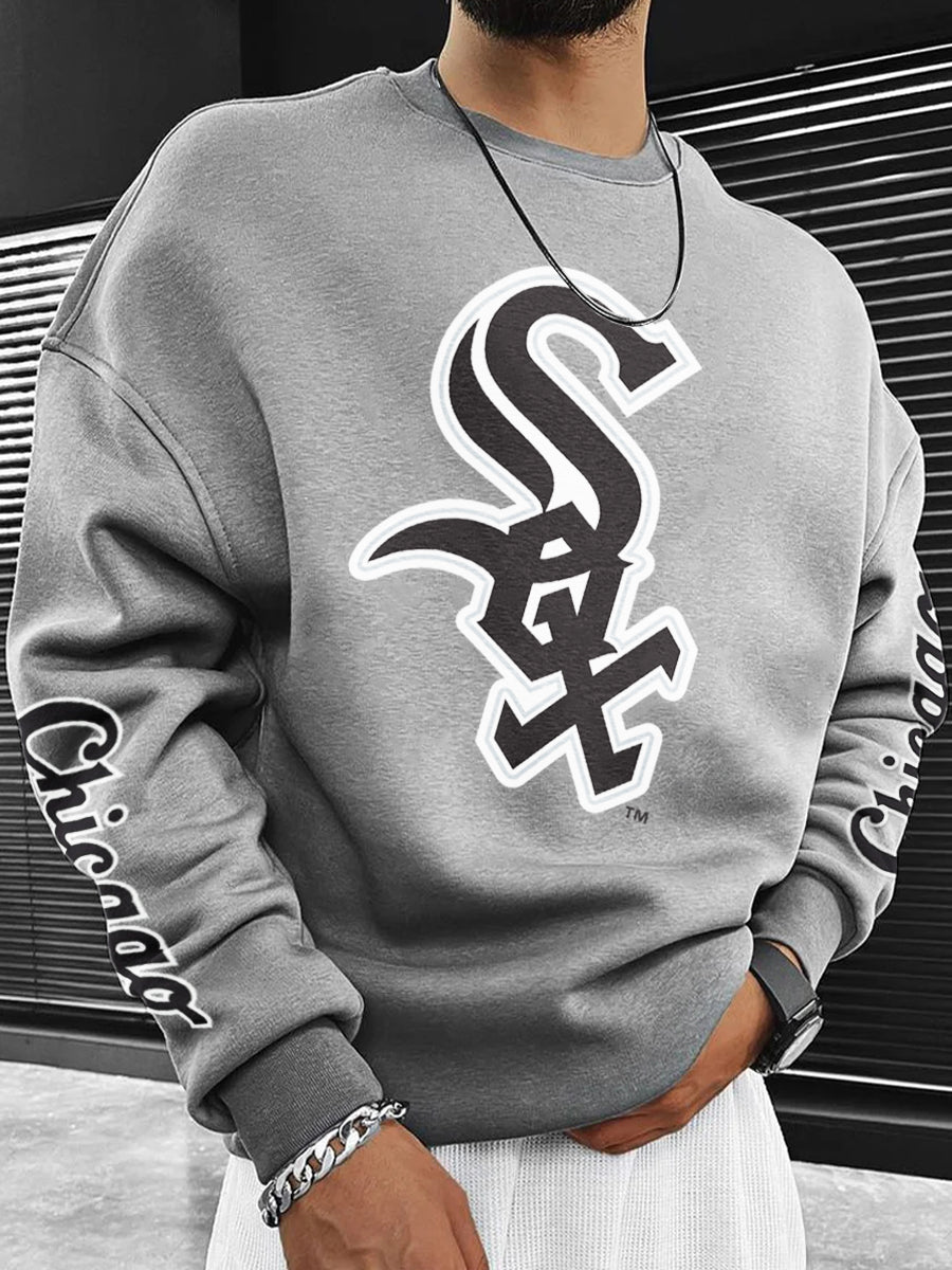 Chicago White Sox Fashion Men's Crewneck Sweatshirt