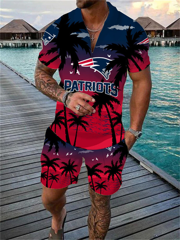 New England Patriots NELimited Edition Polo Shirt And Shorts Two-Piece Suits