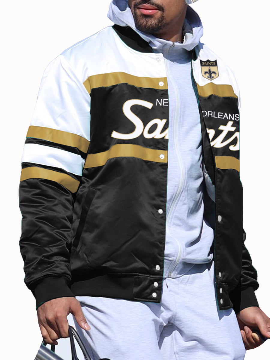 New Orleans Saints Special Script Heavyweight Satin Jacket