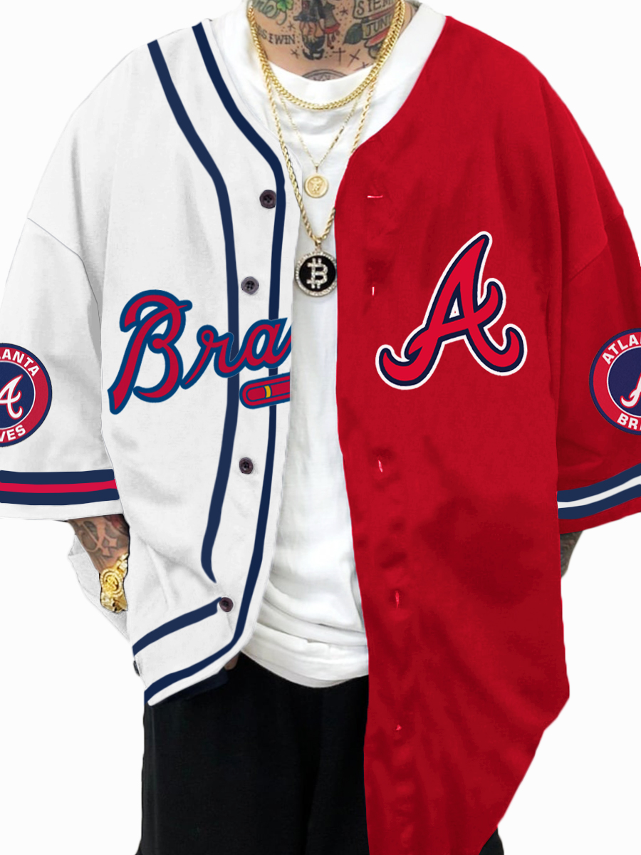 Atlanta Braves MLB Men's Fashion Short Sleeve Jersey
