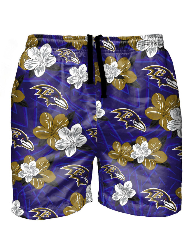 Baltimore Ravens Casual Hawaiian Shorts