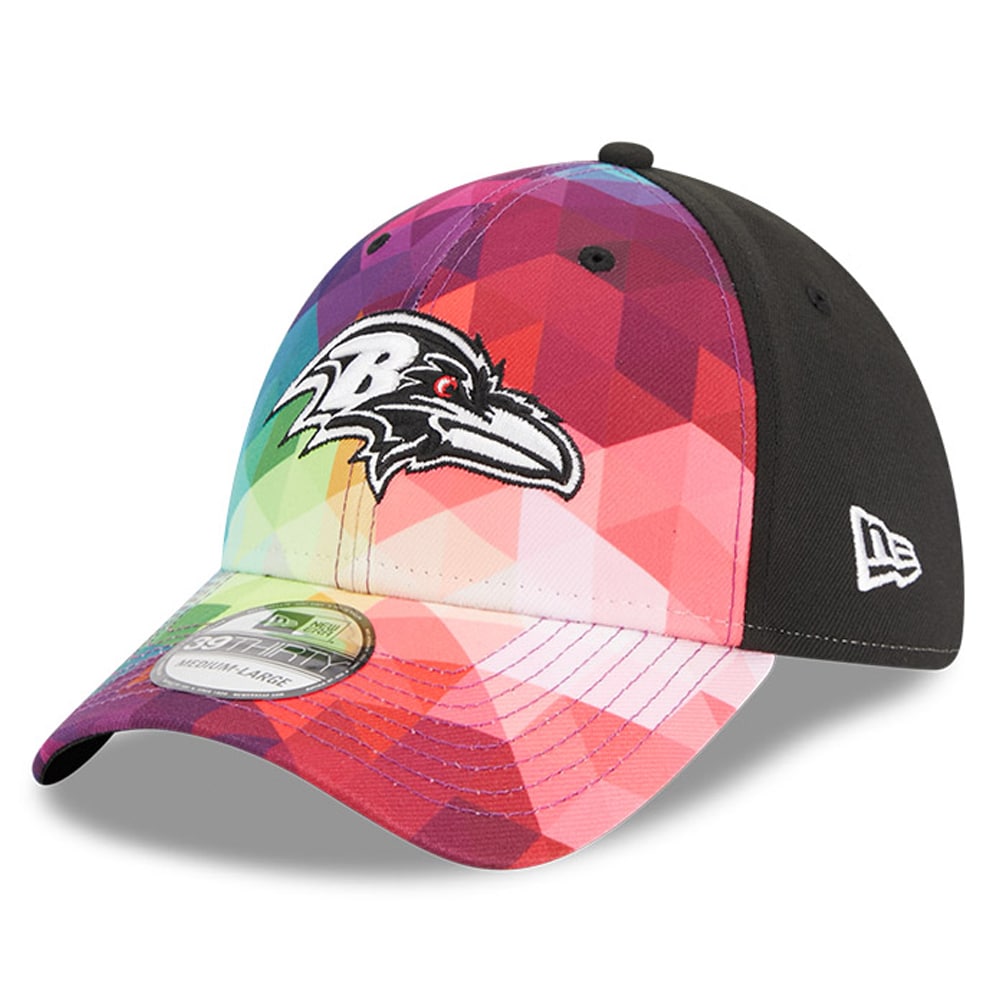 Baltimore Ravens Men's Pink 2023 Crucial Catch 39THIRTY Flex Hat