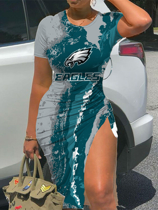 Philadelphia Eagles Women's Slit Bodycon Dress