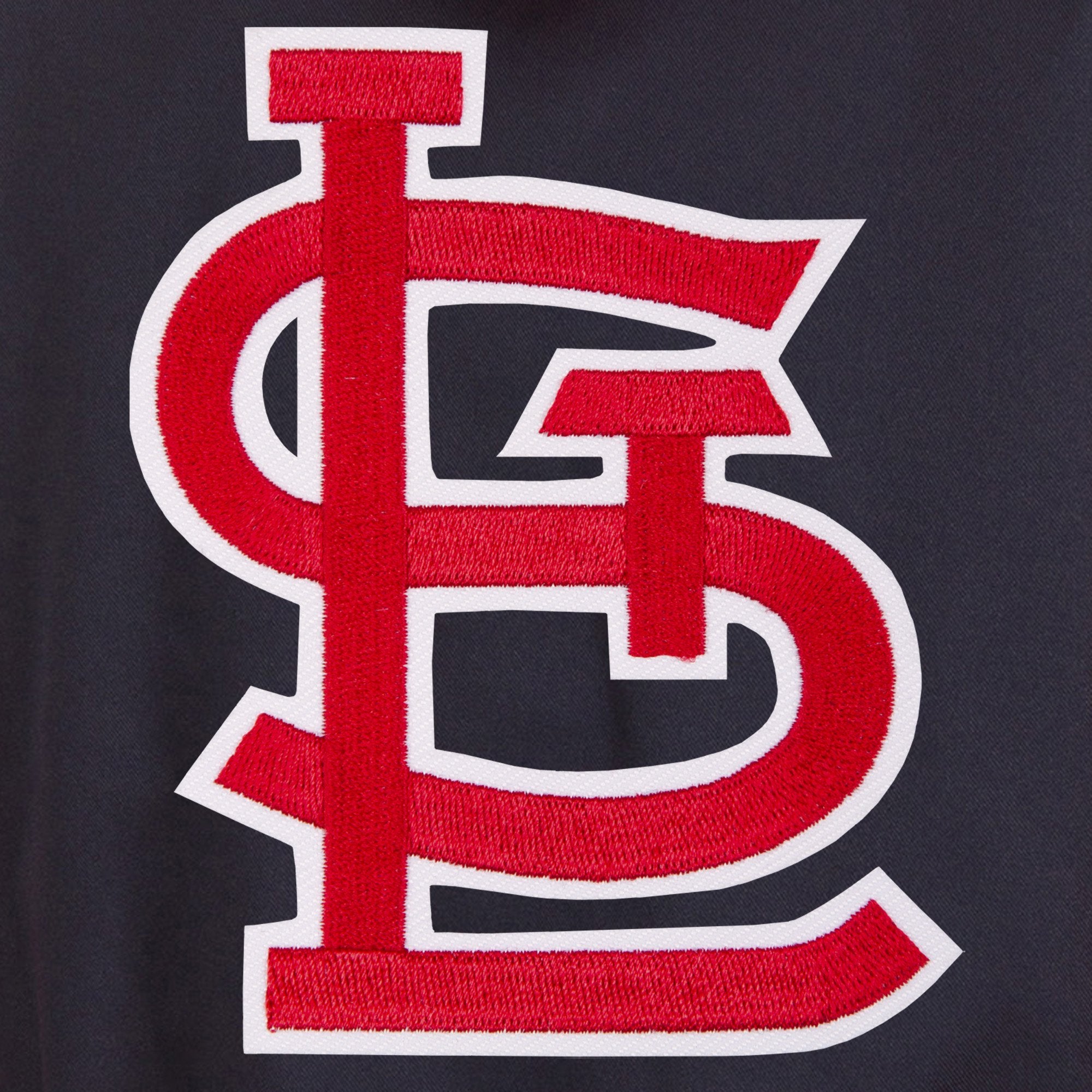 ST. LOUIS CARDINALS TWO-TONE REVERSIBLE FLEECE HOODED JACKET - NAVY/RED