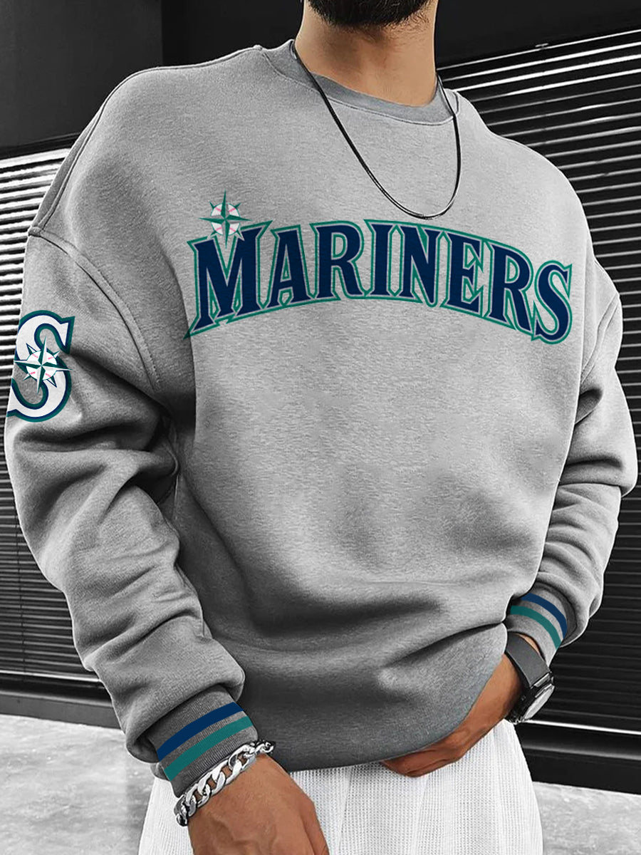 Seattle Mariners Fashion Men's Crewneck Sweatshirt