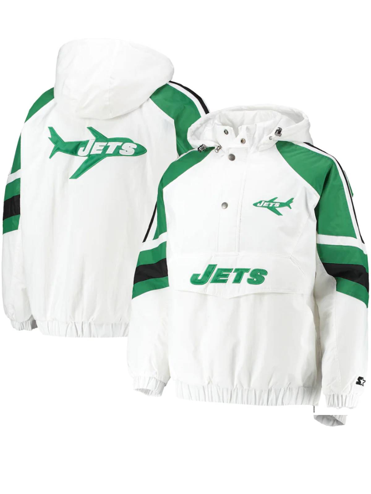 New York Jets Half-Snap Hoodie Jacket