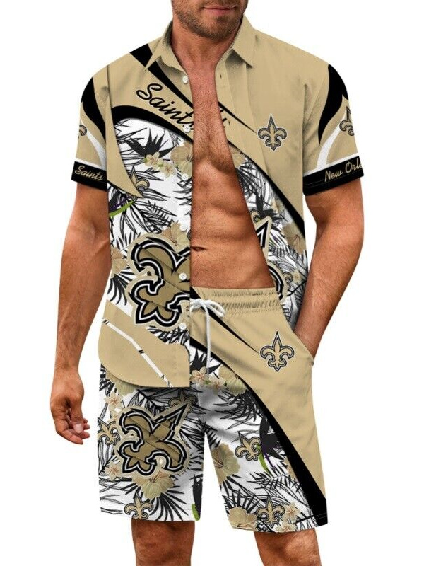New Orleans Saints Limited Edition Hawaiian Shirt And Shorts Two-Piece Suits