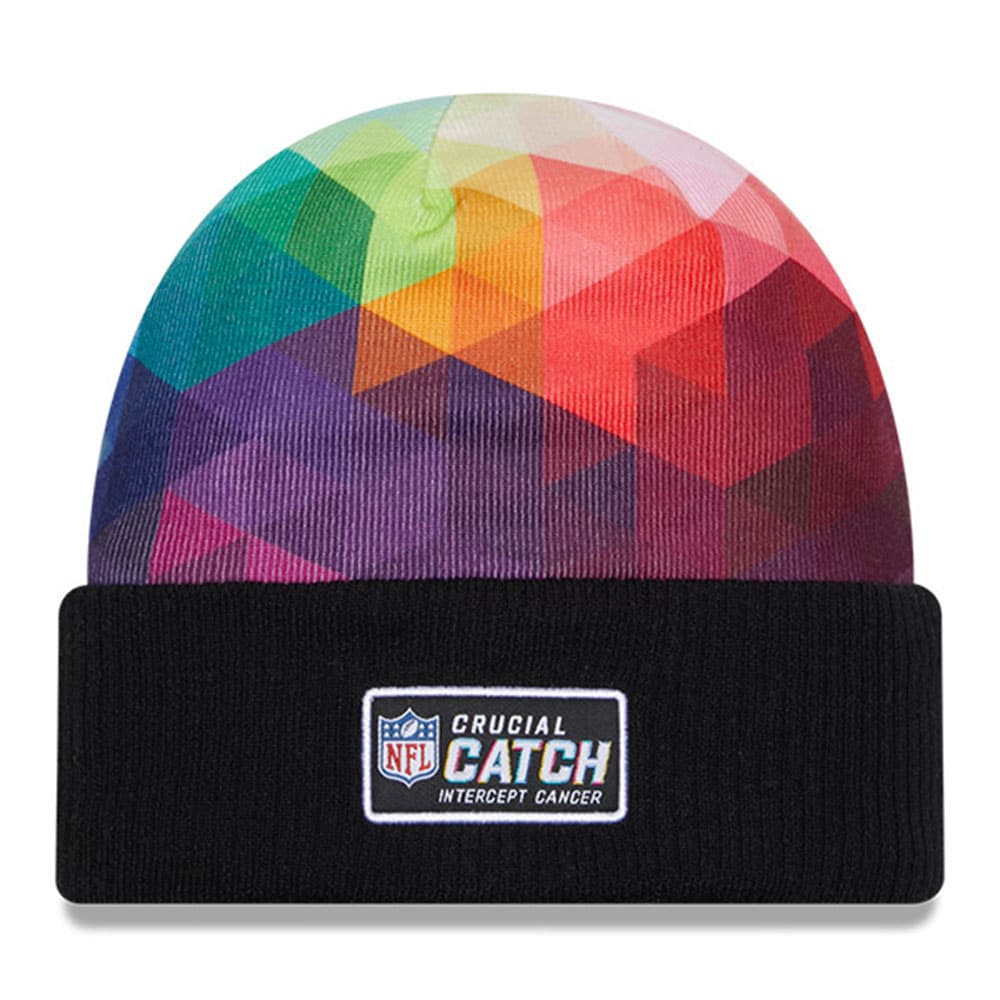 Minnesota Vikings Men's Black 2023 Crucial Catch Cuffed Knit Hat