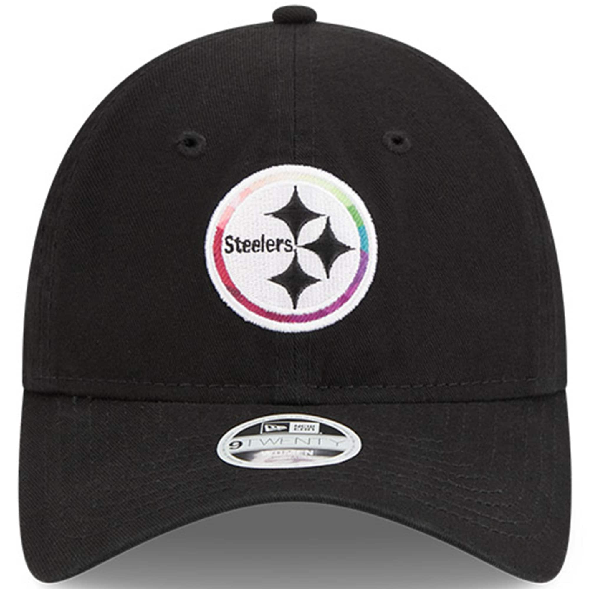 Pittsburgh Steelers Women's Black 2023 Crucial Catch 9TWENTY Adjustable Hat