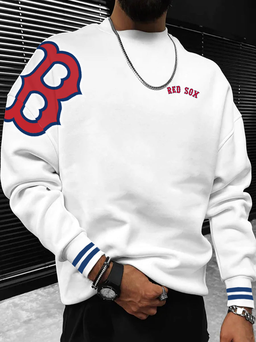 Boston Red Sox Fashion Men's Crewneck Sweatshirt