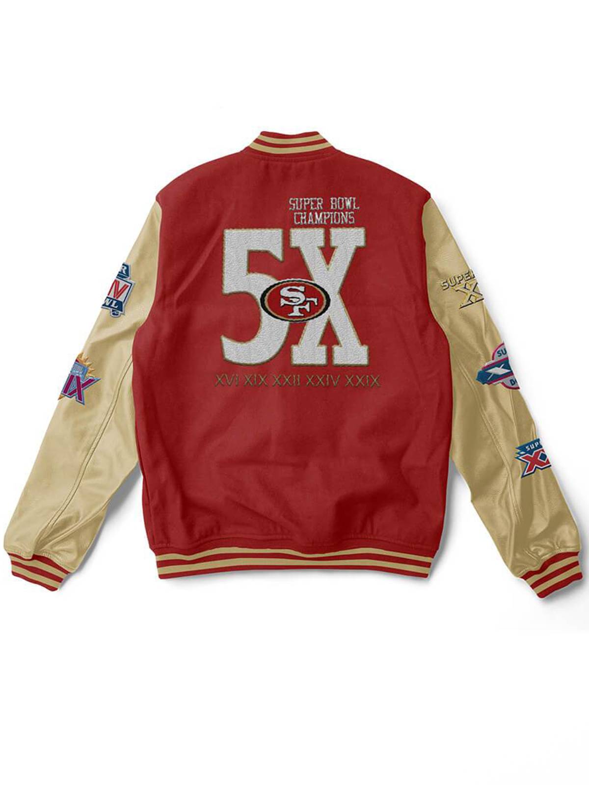 San Francisco 49ers Fashion Varsity Bomber Jacket