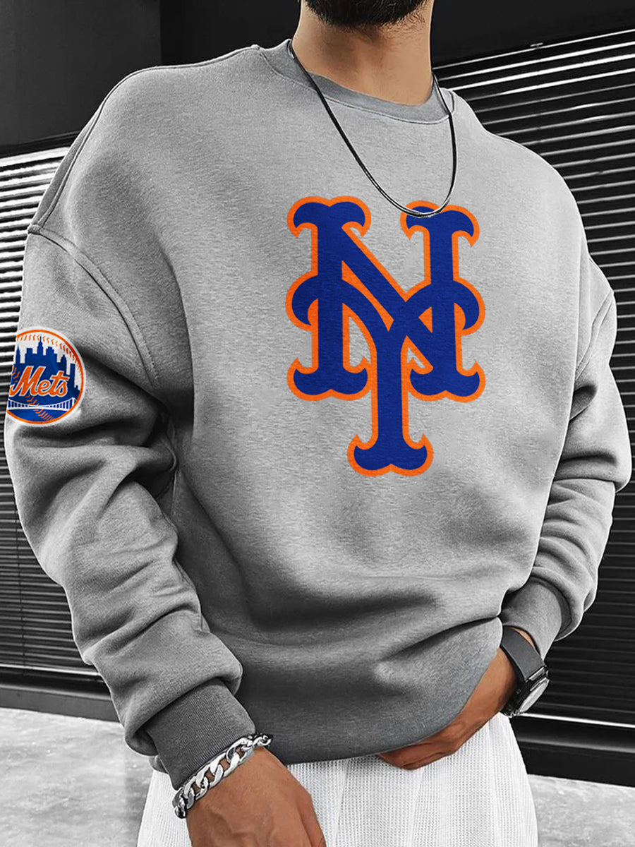 New York Mets Fashion Men's Crewneck Sweatshirt