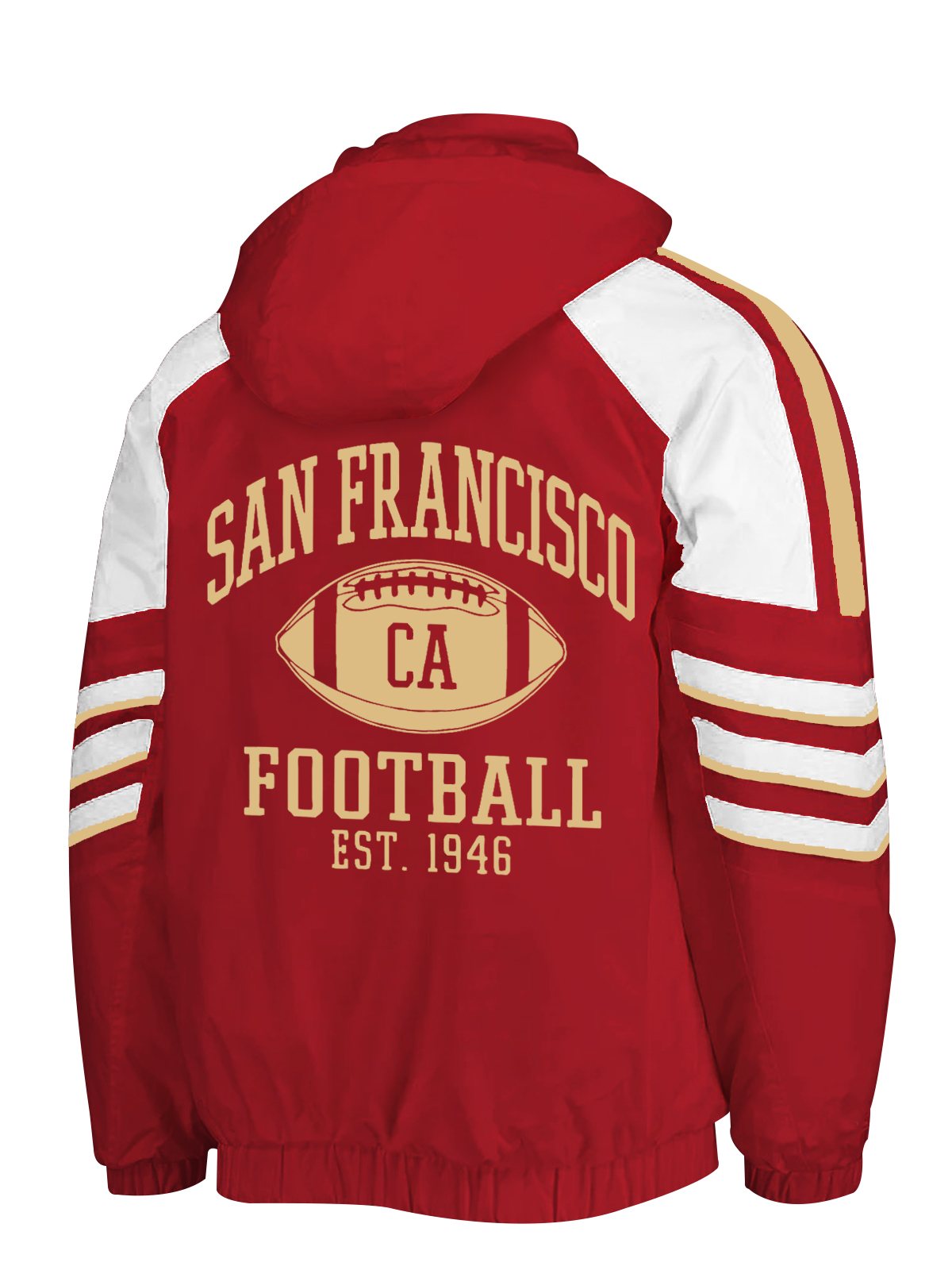 San Francisco 49ers Half-Snap Hoodie Jacket