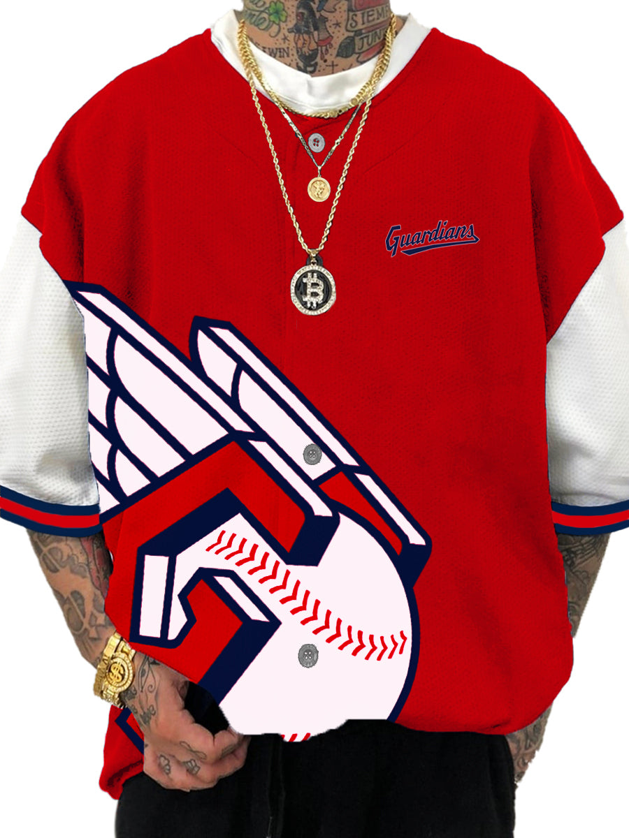 Cleveland Guardians MLB Men's Fashion Short Sleeve Jersey