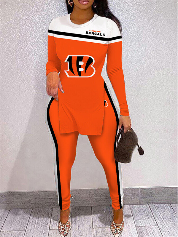 Cincinnati Bengals Limited Edition High Slit Shirts And Leggings Two-Piece Suits