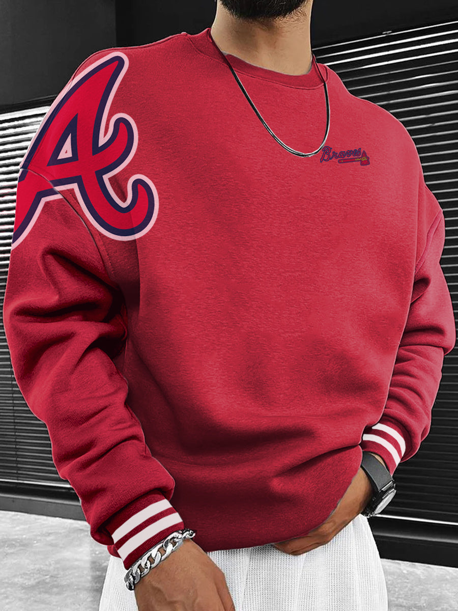 Atlanta Braves Fashion Men's Crewneck Sweatshirt