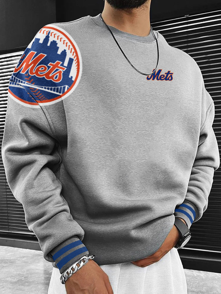 New York Mets Fashion Men's Crewneck Sweatshirt