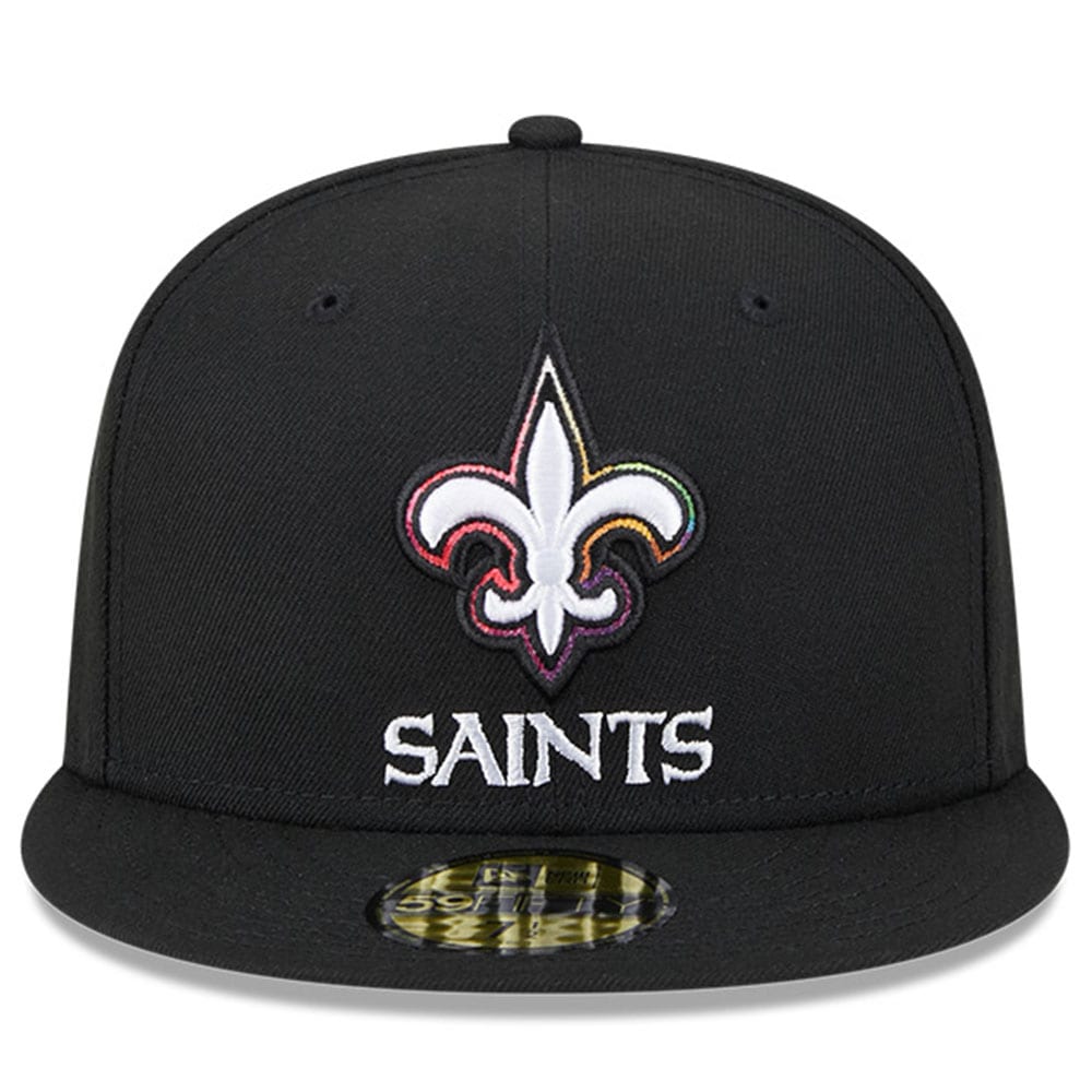 New Orleans Saints Men's Black 2023 Crucial Catch 59FIFTY Fitted Hat