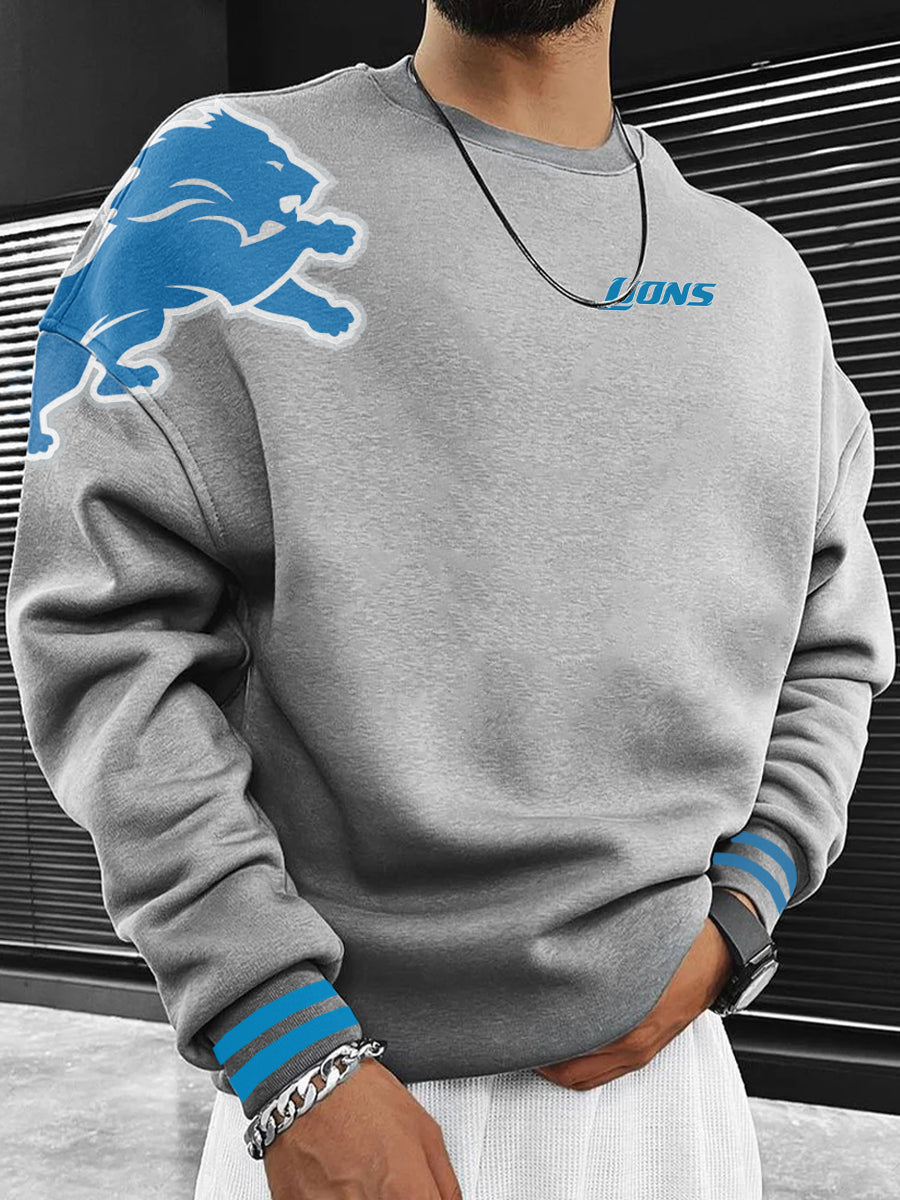 Detroit Lions Printed Unisex Casual Sweatshirt