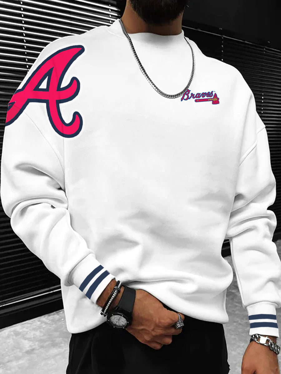 Atlanta Braves Fashion Men's Crewneck Sweatshirt