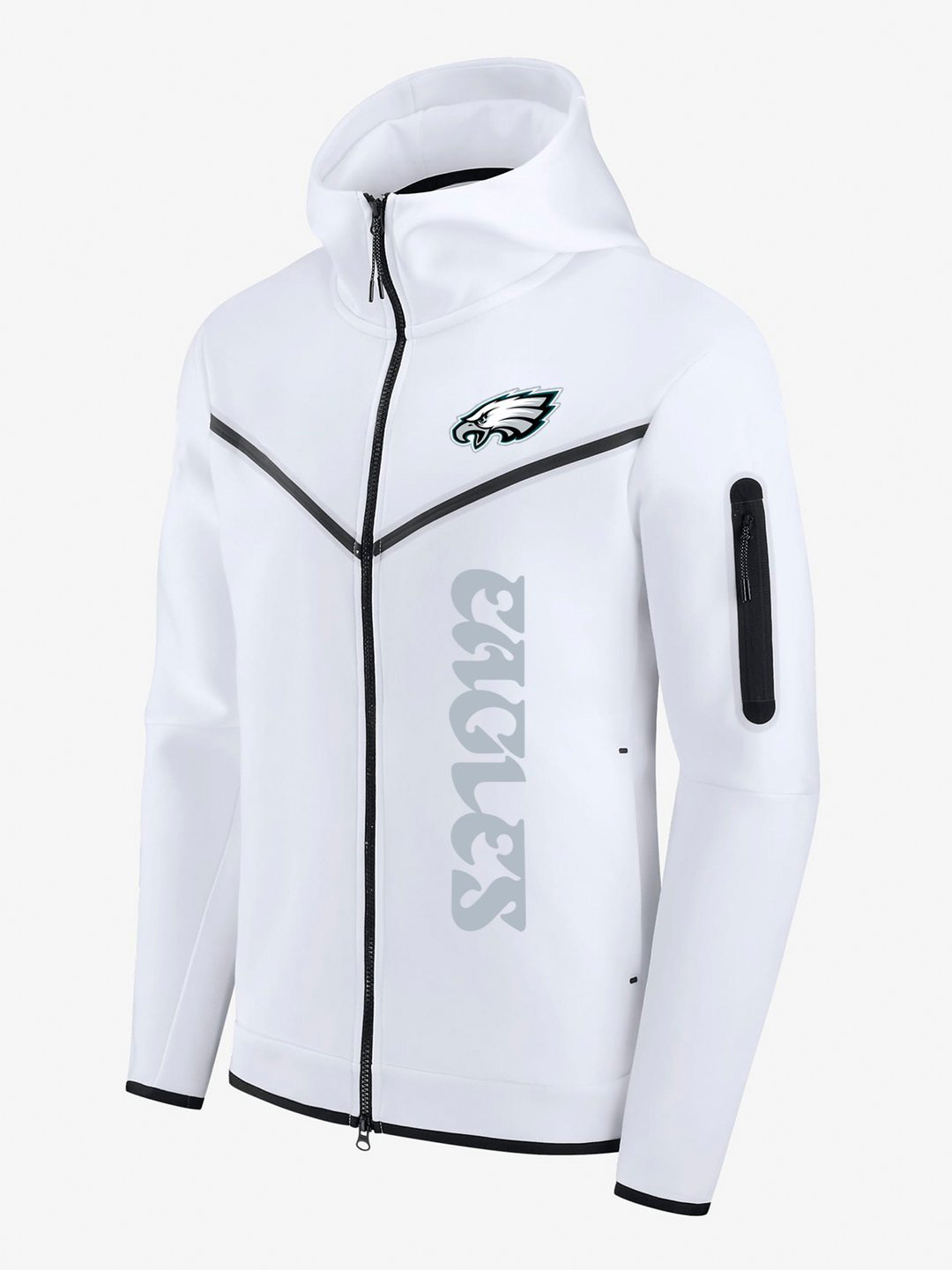 Philadelphia Eagles White Diamond Full-Zip Jacket