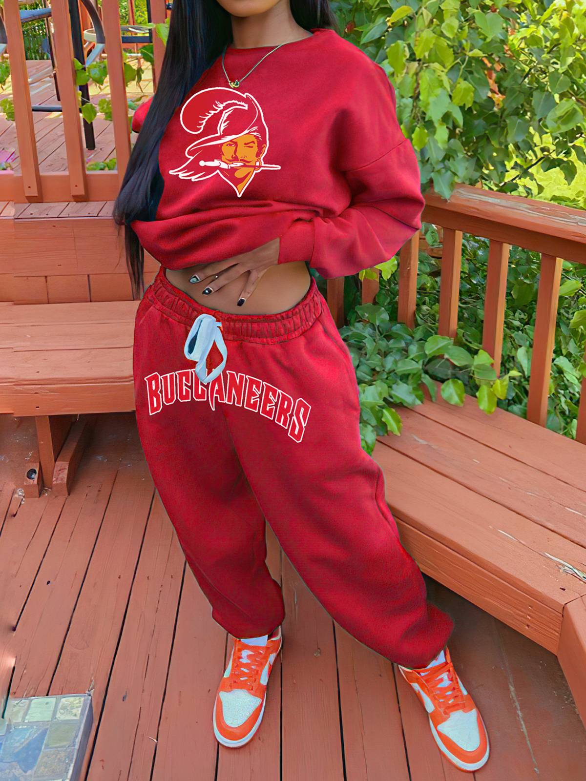 Tampa Bay Buccaneers Sports Sweatshirt Two-Piece Suit