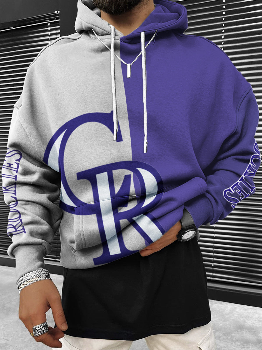 Colorado Rockies MLB Men's Crewneck Hooded