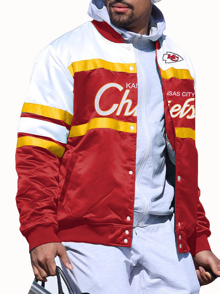 Kansas City Chiefs Special Script Heavyweight Satin Jacket