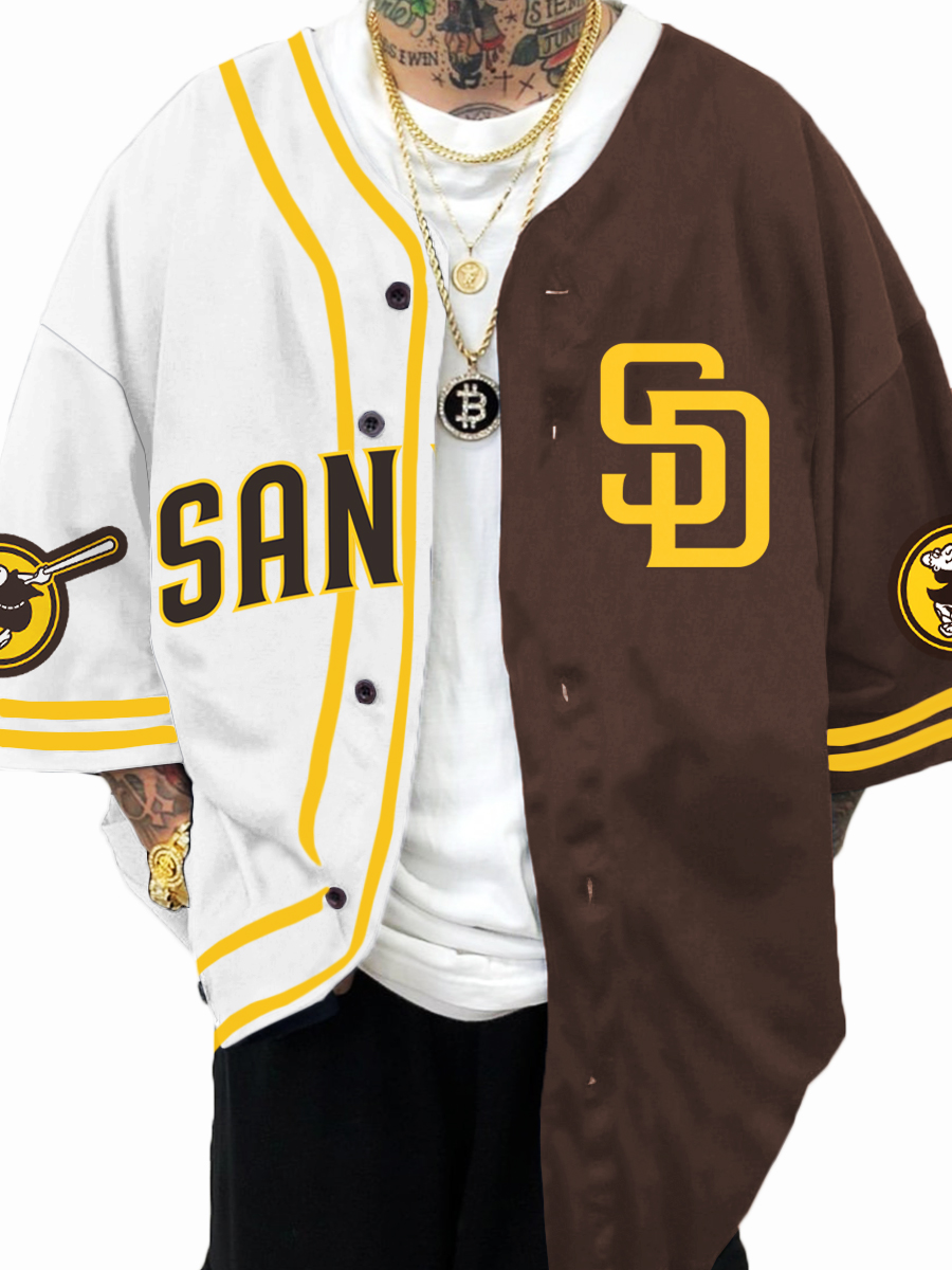 San Diego Padres MLB Men's Fashion Short Sleeve Jersey