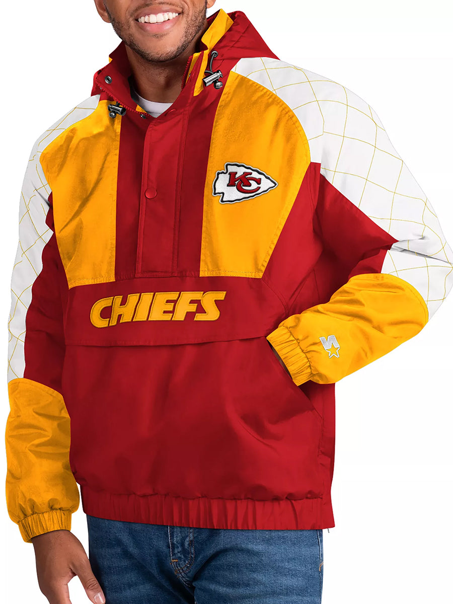 Kansas City Chiefs The Body Check Half-Snap Pullover Jacket