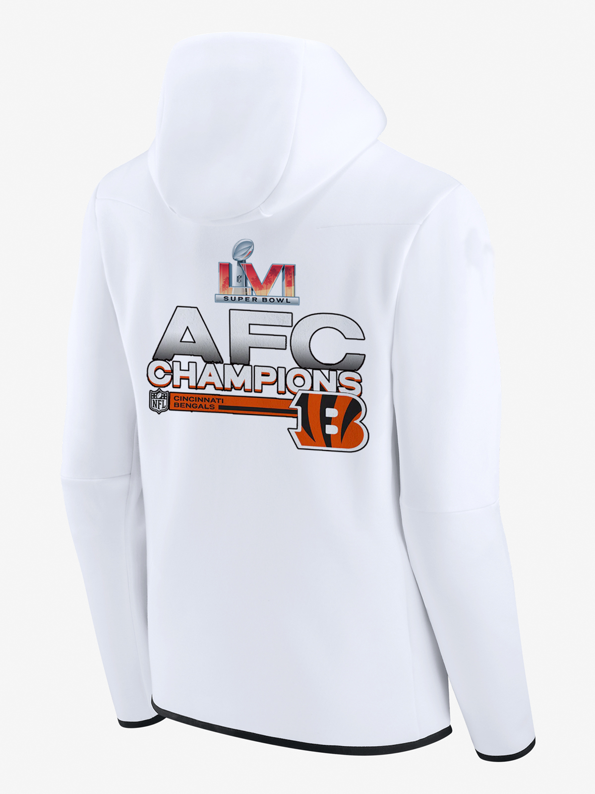 Cincinnati Bengals LVI White Diamond Full-Zip Jacket