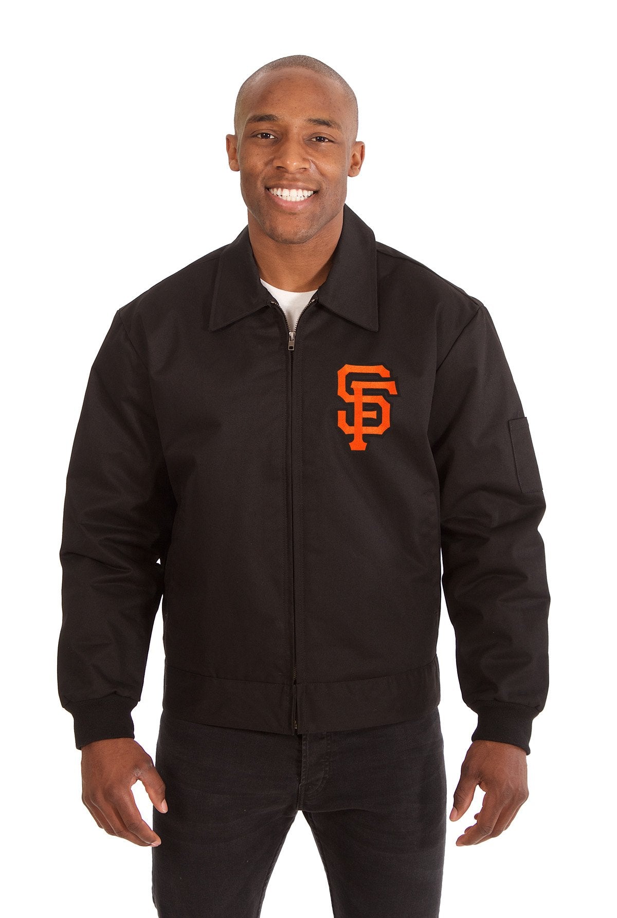 SAN FRANCISCO GIANTS COTTON TWILL WORKWEAR JACKET - BLACK