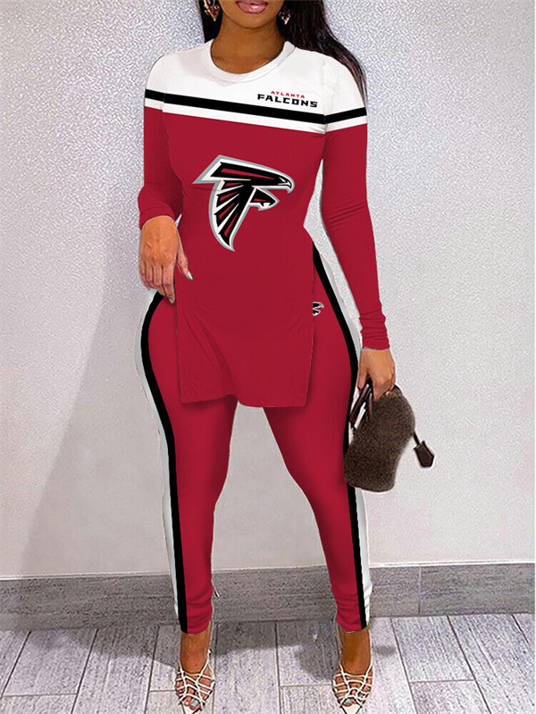 Atlanta Falcons Limited Edition High Slit Shirts And Leggings Two-Piece Suits