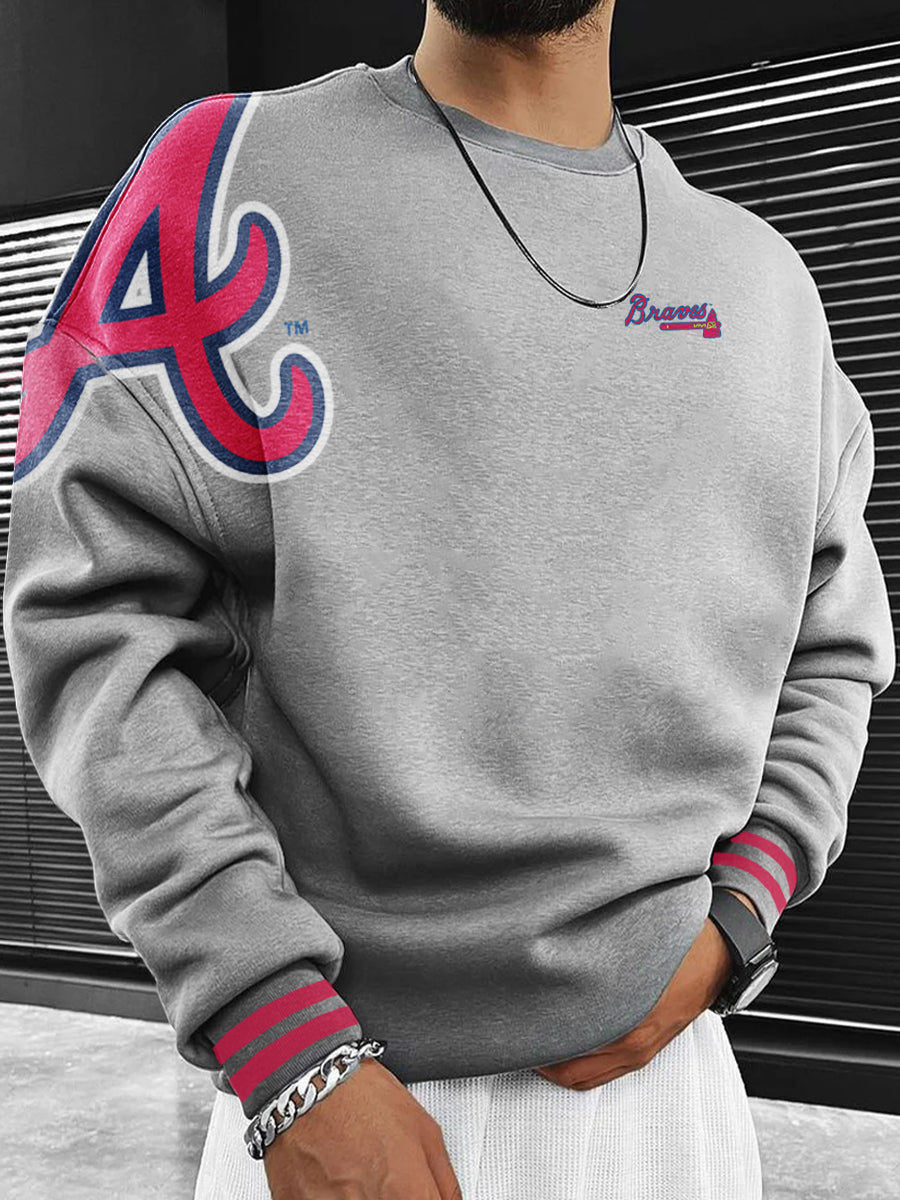 Atlanta Braves Fashion Men's Crewneck Sweatshirt