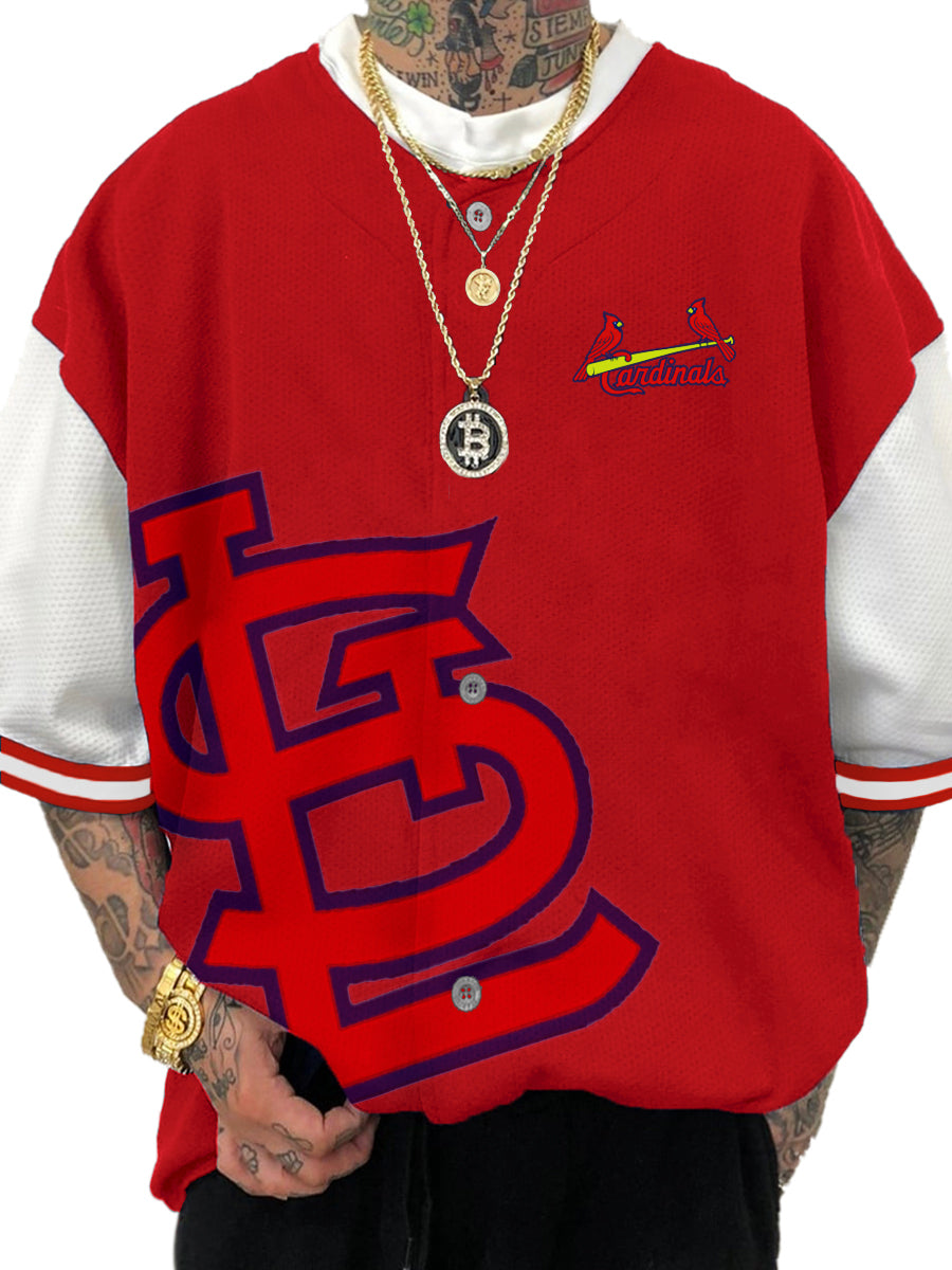 St. Louis Cardinals MLB Men's Fashion Short Sleeve Jersey