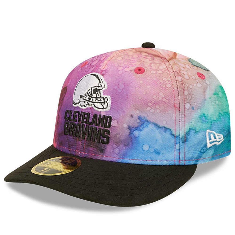 Cleveland Browns Men's  Pink/Black 2022  Crucial Catch Low Profile 59FIFTY Fitted Hat