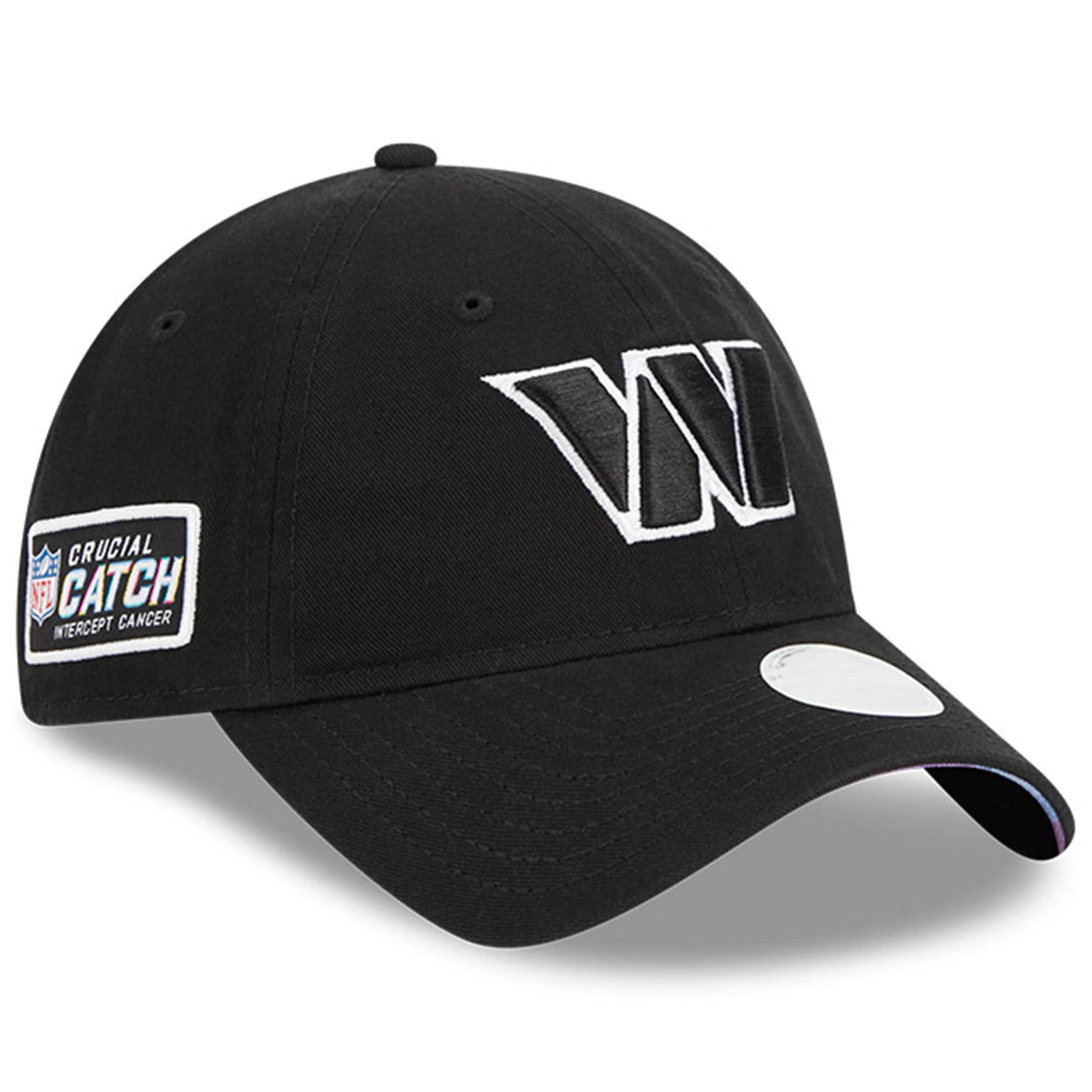 Washington Commanders Women's Black 2023 Crucial Catch 9TWENTY Adjustable Hat