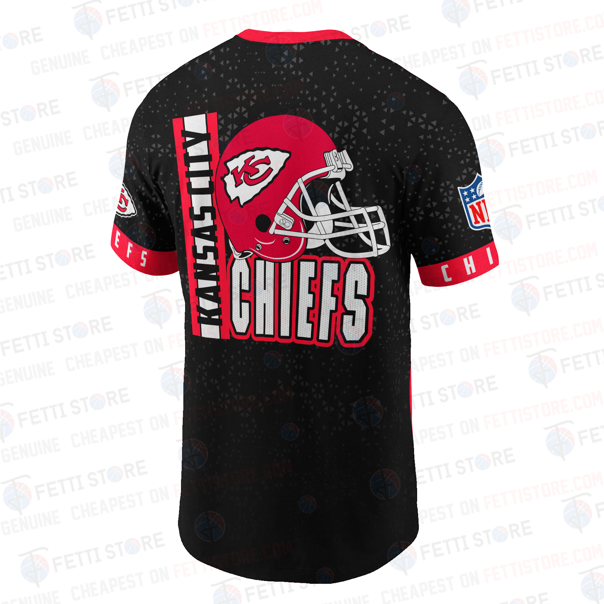 Kansas City Chiefs American Football Leauge Pattern 3D T-Shirt SH1