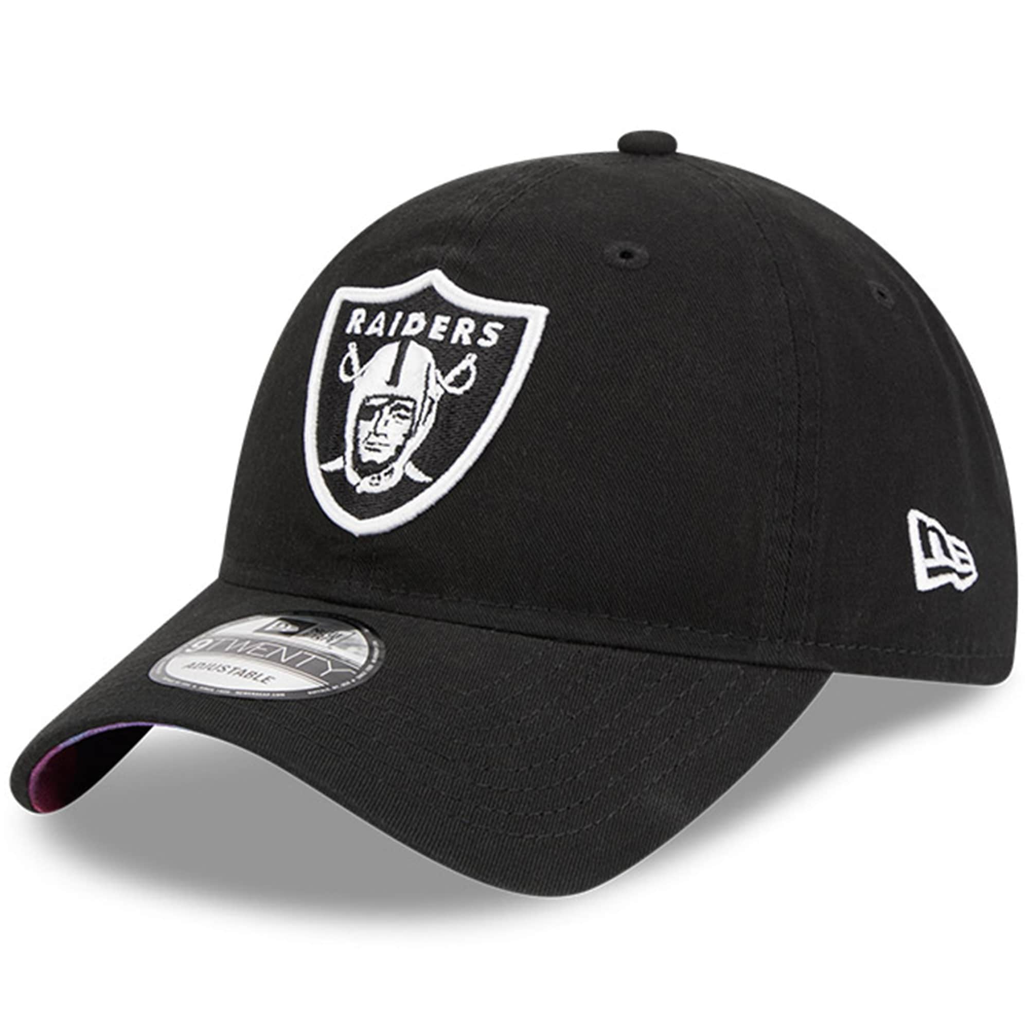 Las Vegas Raiders Men's   Black 2023  Crucial Catch 9TWENTY Adjustable Hat