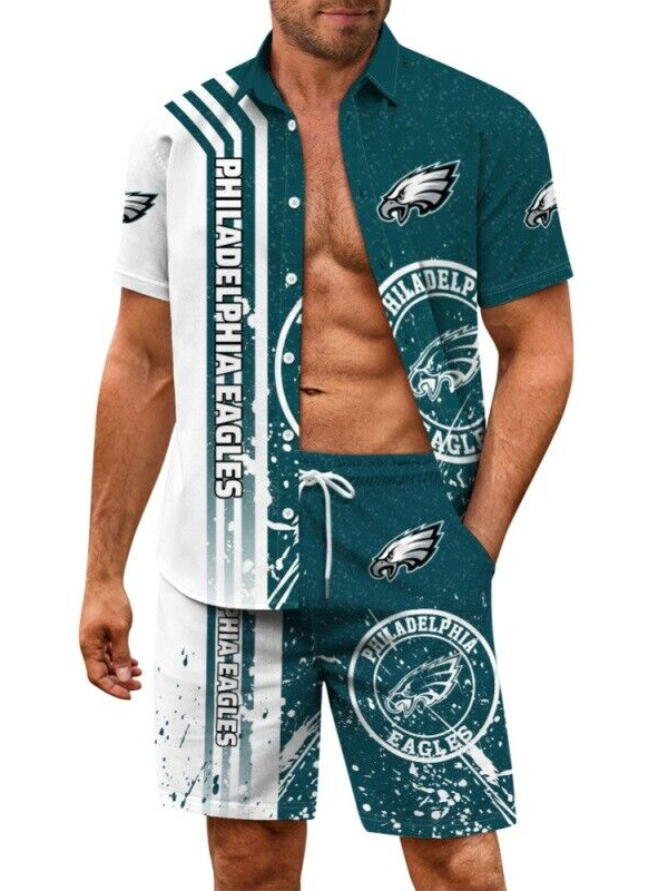 Philadelphia Eagles Limited Edition Hawaiian Shirt And Shorts Two-Piece Suits