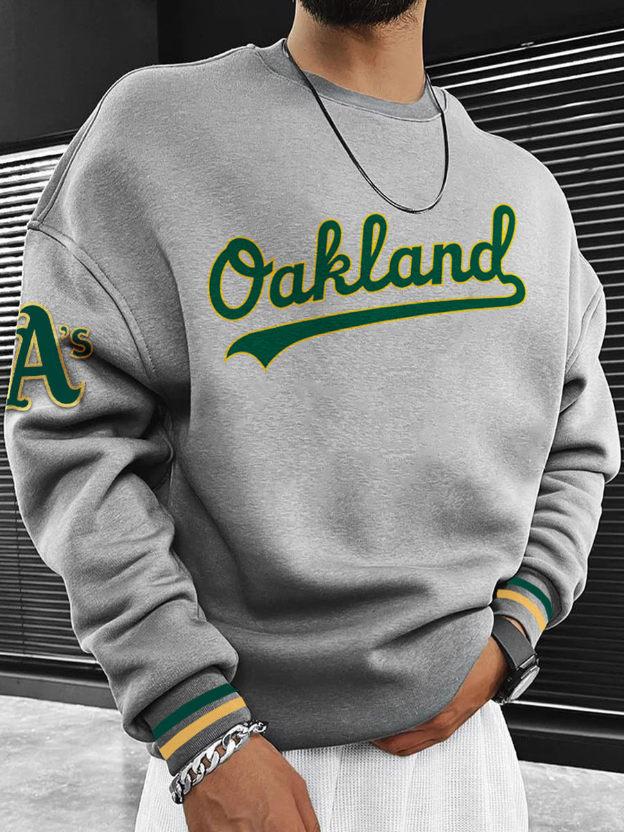 Oakland Athletics Fashion Men's Crewneck Sweatshirt