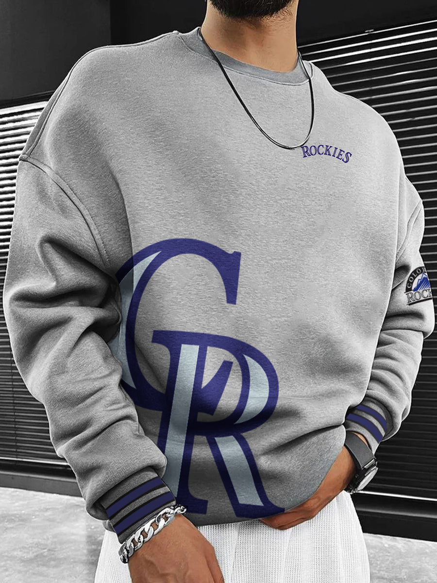 Colorado Rockies Fashion Men's Crewneck Sweatshirt