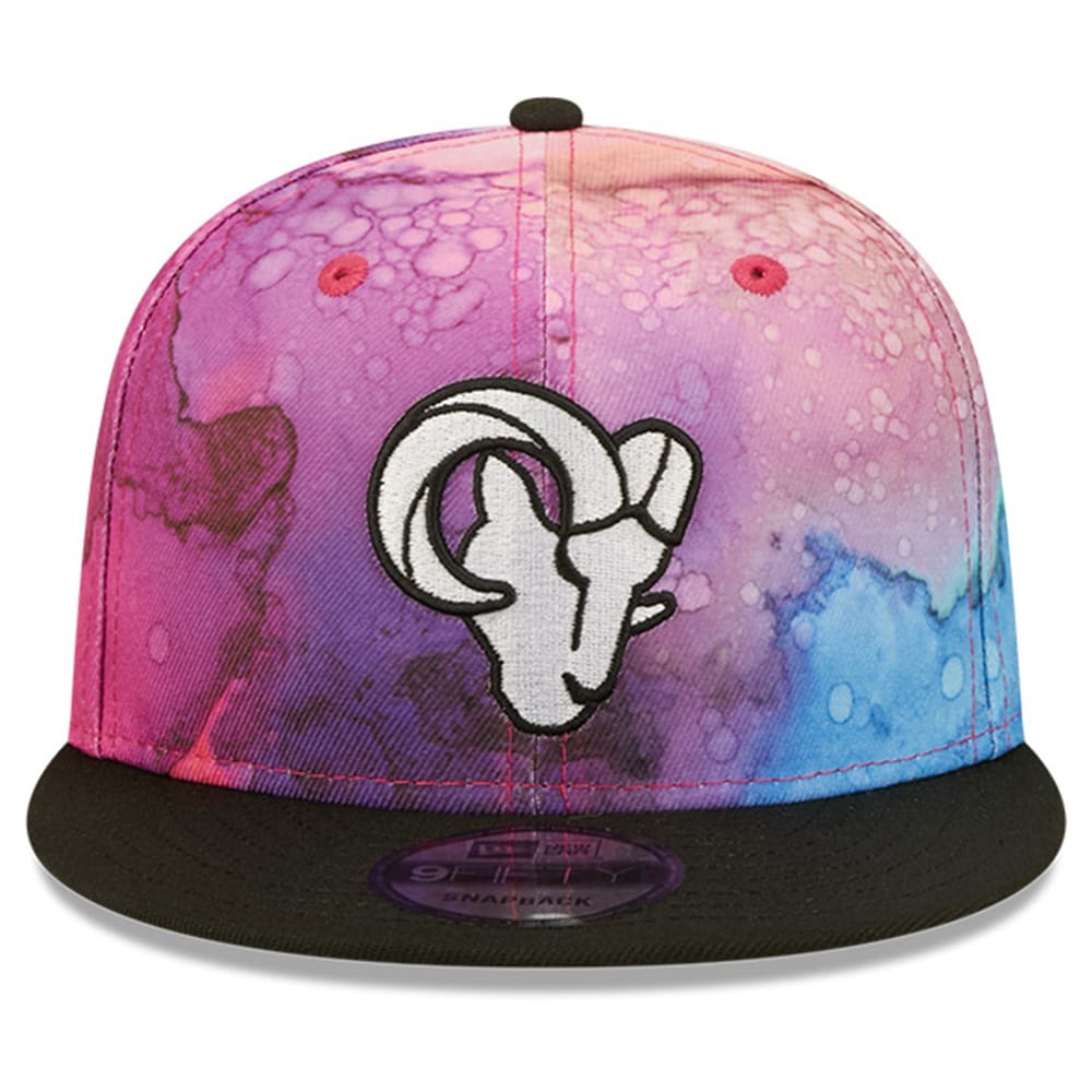 Los Angeles Rams Men's Pink/Black 2022 Crucial Catch 9FIFTY Snapback Hat