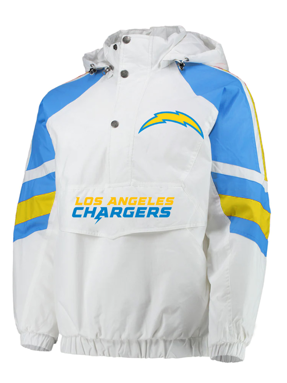 Los Angeles Chargers Half-Snap Hoodie Jacket