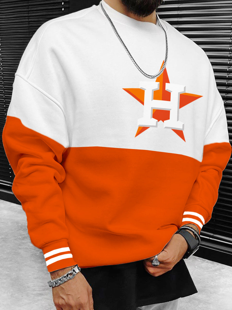 Houston Astros MLB Men's Oversize Crewneck Sweatshirt