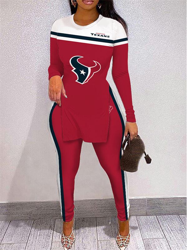 Limited Edition High Slit Shirts And Leggings Two-Piece Suits