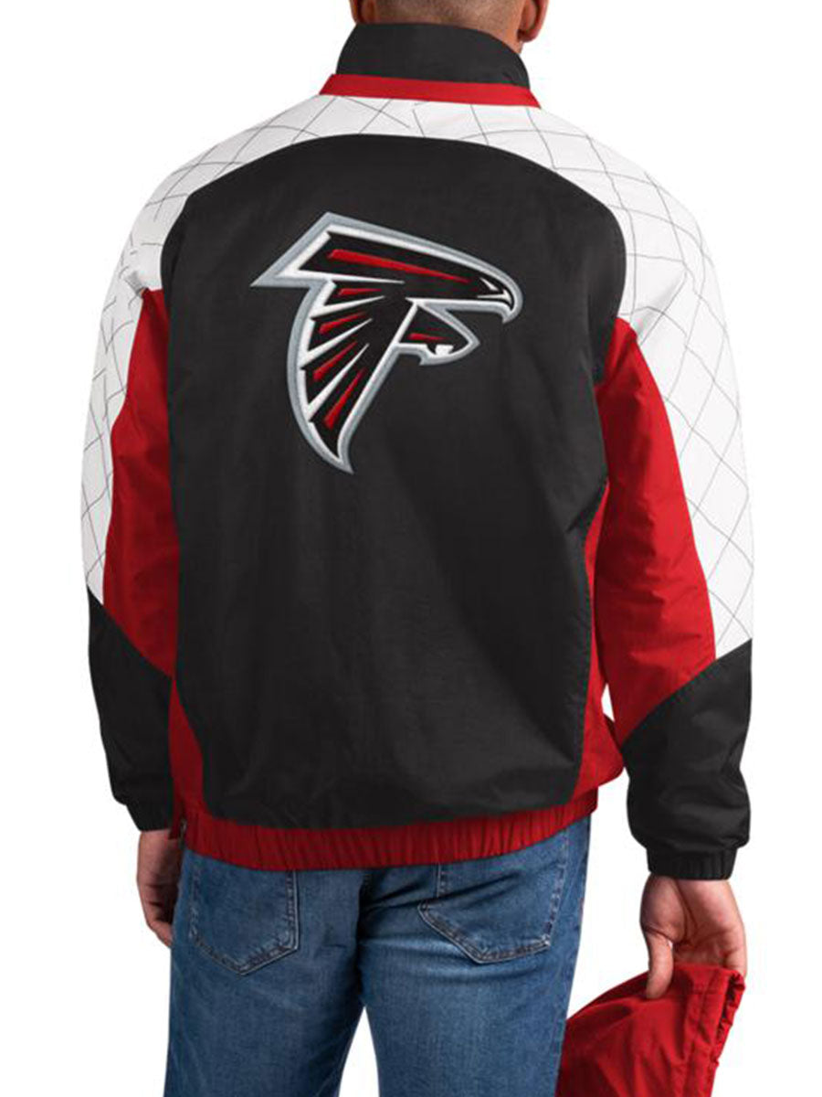 Atlanta Falcons Check Half-Snap Pullover Jacket