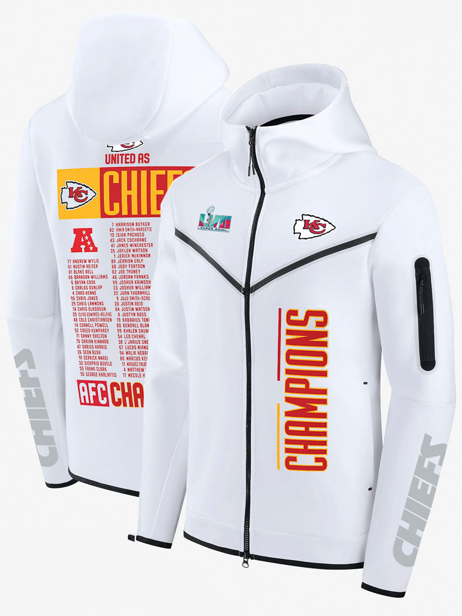 Kansas City Chiefs AFC Champions Roster Diamond Full-Zip Jacket